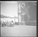 Group of people in front of church