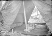 Inside of tent