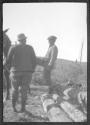 Men in camp, Alaska trip