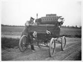 William Carter with automobile