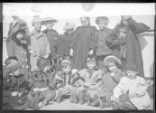 Goup portrait of children on deck of boat