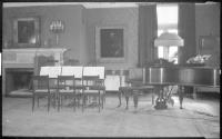 Living Room set up for string quartet musicale
