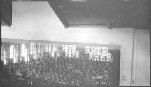 [Group of people in church (?)]