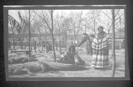 [Indians with alligators]