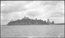 [View of castle on island]