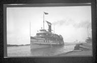 [Passenger ship on river]