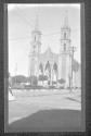 [Cathedral in city squar e]