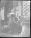 Maria Kilbourn Eastman and her nurse in Conservatory