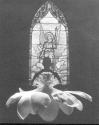 [Stained Glass Window with Flower]