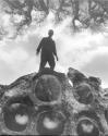 [Self-Portrait on Rocks]