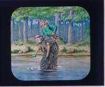 Robin Hood Carried by Friar Tuck.