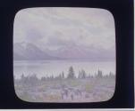 Jackson Lake and Teton Mountain.