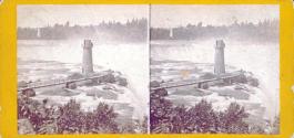 Terrapin Tower and Horse Shoe Falls from Goat Island