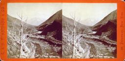 Looking East on Weber River, from Devils Gate. Union Pacific Rail Road.