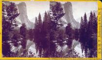 Reflection of Washington Tower, Royal Arches and North Dome in the Merced.