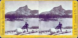 Cathedral Peaks, 11,000 feet above the sea. View from Glacier Lake and Upper Sierras.