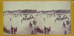 Skating Scene in Central Park, Winter 1866.