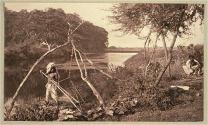 Berar. Irrigation with Hand Basket
