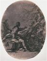 [Salvator Rosa's "A Man Seated on a Boulder Apostrophising a Tree"]