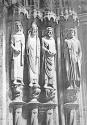 Chartres Cathedral, detail, jamb statues