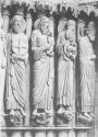 Chartres Cathedral, detail, jamb statues