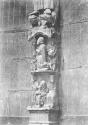 Chartres Cathedral, jumeau statues supporting base (with figures)