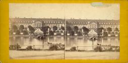 Württemberg. Stuttgardt. Vue dans le jardin du palais. Ansicht in dem palast garten.