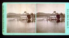 Sir Hugh Allan's yacht and boat house
