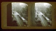 [View from top of building at 5th and Olive Street, Los Angeles]