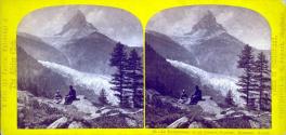 Le Matterhorn et Le Görner Glacier. Zermatt. Suisse.