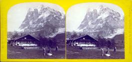 Vue Du Wetterhorn à Grindelwald. Suisse