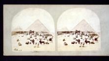 Two Largest Pyramids at Geezech, Taken from the Ancient Causeway.