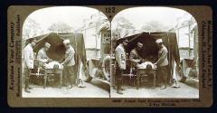 French field hospital - locating bullet with x-ray machine.