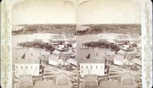 [View of the Thousand Islands area from above]