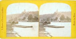 Mouth of the Lahn where it meets the Rhine at Niederlahnstein.