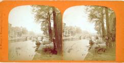 Amsterdam. Canal of the Emperor, view towards the canal of the Brewers