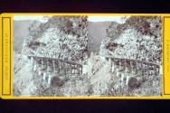 Viaduct of the infernal precipice in the Maltralta Mountains.