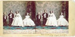 The Fairy Wedding Party (Mr. & Mrs. Genl. Tom Thumb, Commodore Nutt and Miss Minnie Warren)