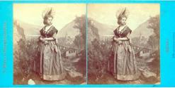 Woman in traditional costume of canton Schwyz
