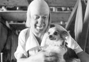 [Clown with Dog-Circus Knie]