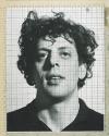 [Working photograph for painting of Philip Glass]