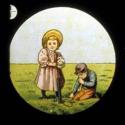 [Girl and boy with pump]