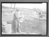 [Two Men Building Stonewall]