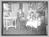[Queen Eleonora of Bulgaria and her step-daughters, Princess Eudoxia and Princess Nadejda]