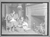 [Girl Scouts reading to a child]