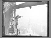 [Working on the Mooring Mast]