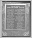 [Bronze tablet in Empire State Building]