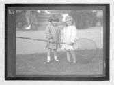 [Elisabeth Gwendolen Scott-Ellis with second girl]