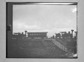 [Wood Bridge And Railroad Cars]