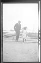 Man & Girl on tracks, West Indies Trip